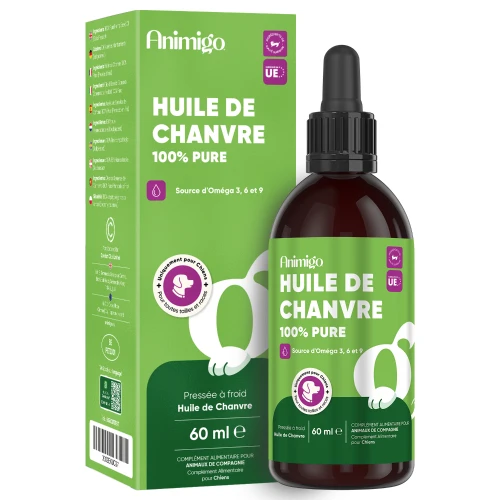 Meilleurs prix pour Huile de Chanvre Bio Chiens et Chats 60000mg pour le stress, articulations et pelage