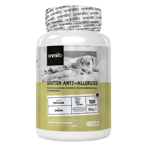 Meilleurs prix pour Antiallergique pour chiens - Complément naturel contre les allergies chez le chien - 120 comprimés