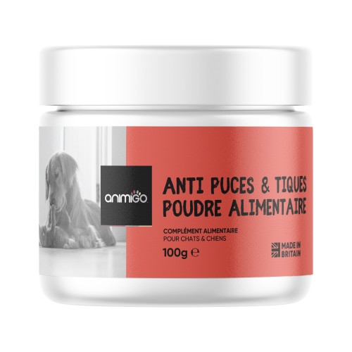 Comparer les prix de Poudre alimentaire Anti-Puces et Anti-Tique Chiens & Chats - 100g