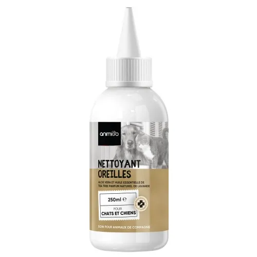 Meilleurs prix pour Nettoyant pour les oreilles des Chiens et Chats - 250ml Nettoyant hygiénique pour otite chien et otite chat