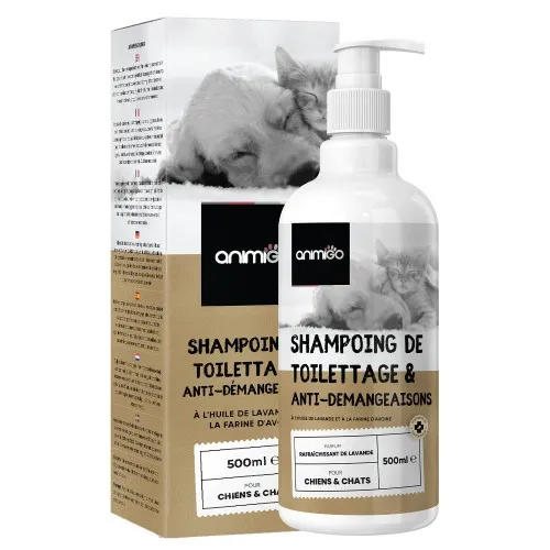 Meilleurs prix pour Shampoing Chiens et Chats de toilettage et anti-démangeaisons - 500ml - Pour tous les types de chiens et chats