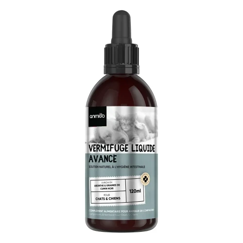 Comparer les prix de Vermifuge Chiens et Chats 120ml - Remède naturel contre les vers intestinaux